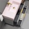 Pink Sink Bathroom Vanity, 40